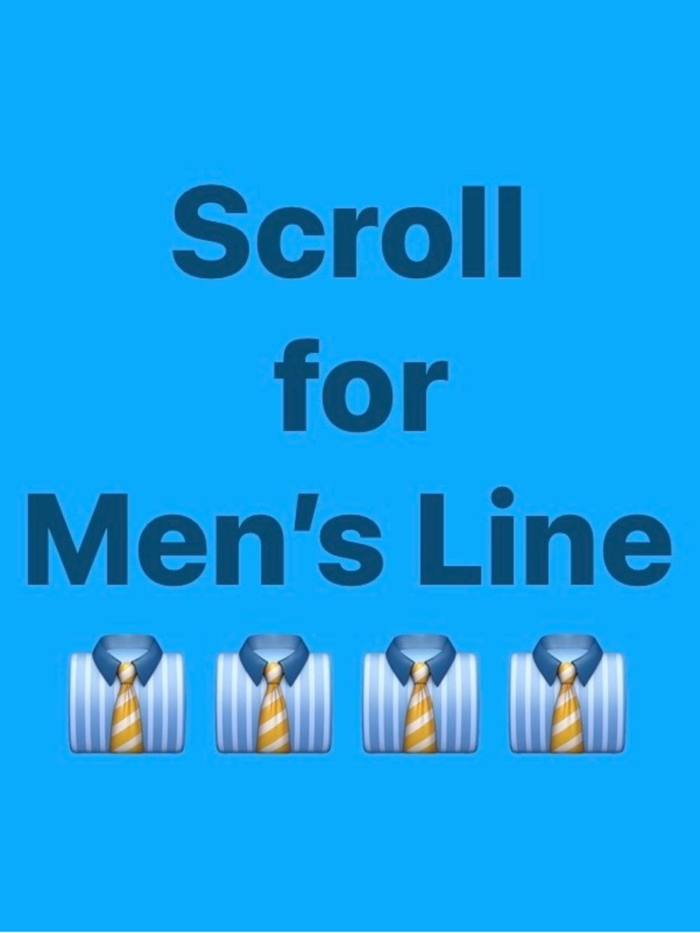 For designer  men’s line scroll